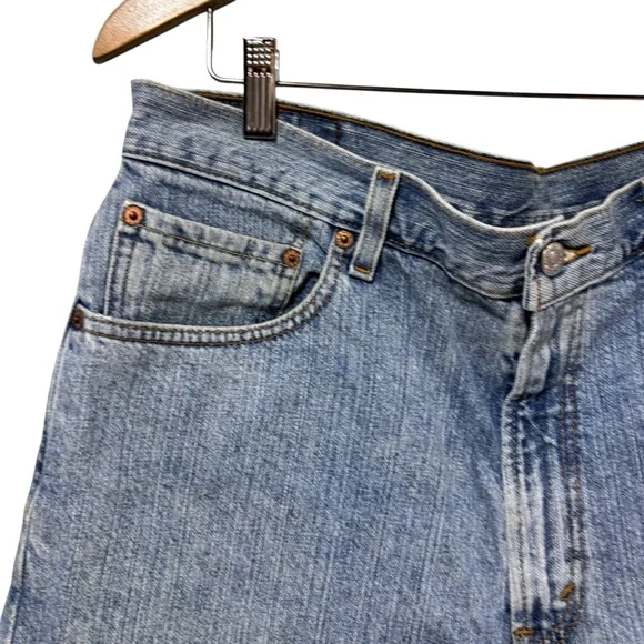 Levi's 550 Men's Classic Blue Denim Shorts - Picture 5 of 9